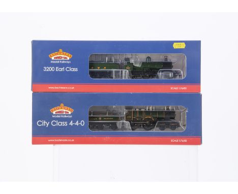 Bachmann OO Gauge Steam Locomotives and Tenders, two boxed GWR examples, 31-726 City Class City of Bath 3433 and 31-087 3200 