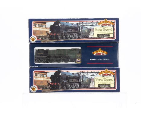Bachmann OO Gauge Steam Locomotives and Tenders, three boxed examples Lord Nelson Class 31-403 Lord Anson 30861 and 31-402 Si