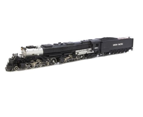An Aster for Fulgurex Gauge 1 electric Union Pacific RR 4-8-8-4 'Big Boy' Locomotive and Tender, finished in black and silver