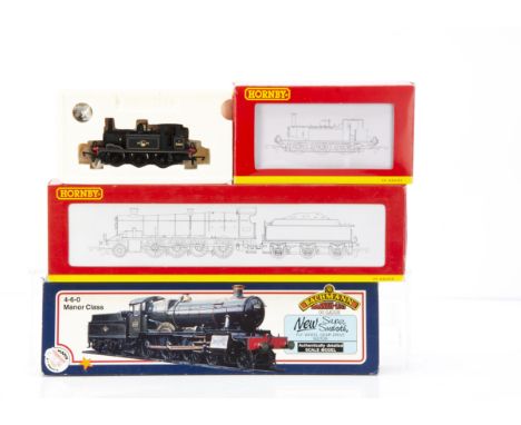 Hornby and Bachmann 00 Gauge BR Steam Locomotives, R2465 black weathered Class 2800 2-8-0 2836, R2741 black Terrier 32662 and