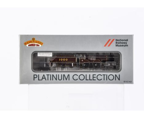 Bachmann Ltd Ed 00 Gauge NRM Platinum Collection Midland Railway 4-4-0 Compound,  in crimson No 1000, Ltd Ed No 18, with plin