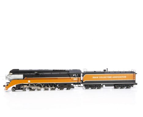 An American 0 Gauge Train Collector's Association Special 4-8-4 Steam Locomotive and Tender by K-Lines, ref K3685-2000 TCA GS