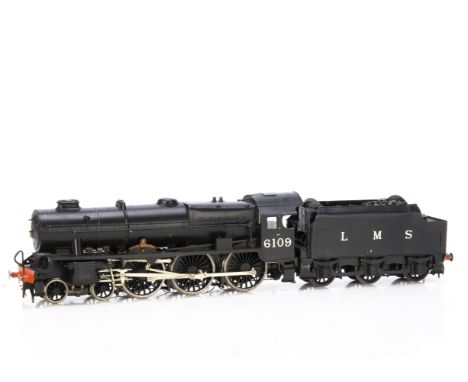A Finescale 0 Gauge Kit-built LMS Stanier 4-6-0 'Rebuilt Scot' Locomotive and Tender, from a David Andrews kit, neatly constr