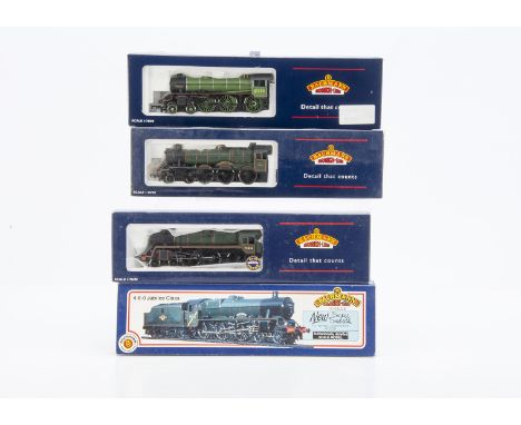 Bachmann OO Gauge Steam Locomotives and Tenders, four boxed examples, GWR 31-777 Modified Hall 6962 Soughton Hall and BR 32-5