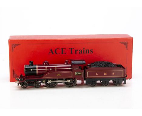 An ACE Trains 0 Gauge 3-rail 'Celebration' class 4-4-0 Locomotive and Tender, in LMS crimson as No. 2006, VG, slight paint lo