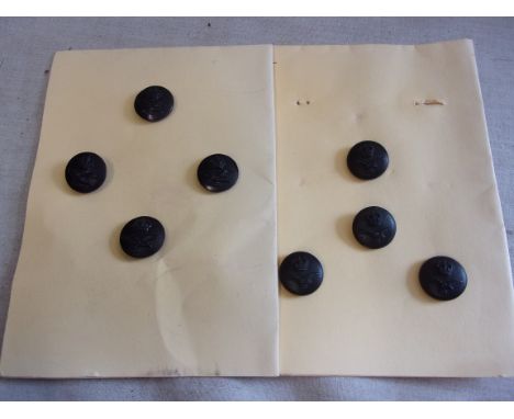 British WWII RAF Epaulette buttons (8) Bakelite, small.