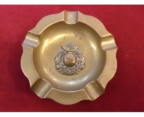 British Royal Marines Light Infantry trench art ash tray