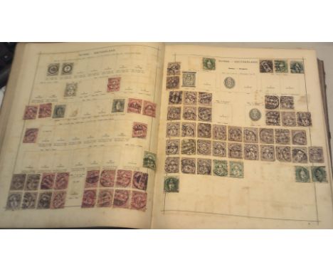 An Antique SENF Stamp Album in unusually fine condition, few scattered ranges (USA etc) An Opportunity to purchase and old al