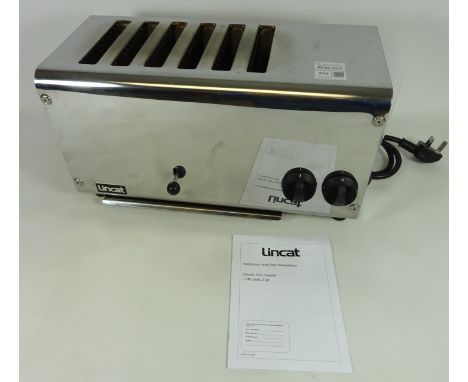 Lincat Silverlink electric slot toaster, with user instructions  (This item is PAT tested - 5 day warranty from date of sale)