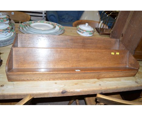 An oak book trough.