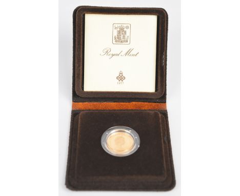 Royal Mint cased&nbsp;1981 proof gold full sovereign