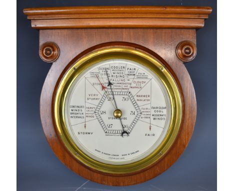 Short and Mason Stormoguide aneroid barometer, overall height 29cm