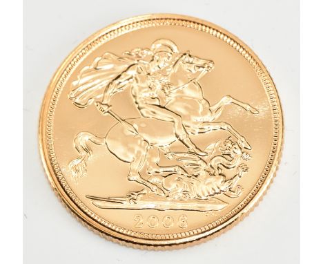 2006 Elizabeth II gold full sovereign