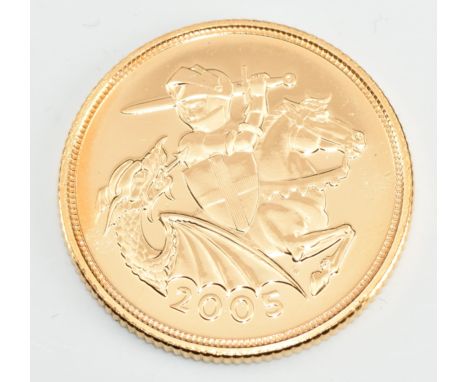 2005 Elizabeth II gold full sovereign