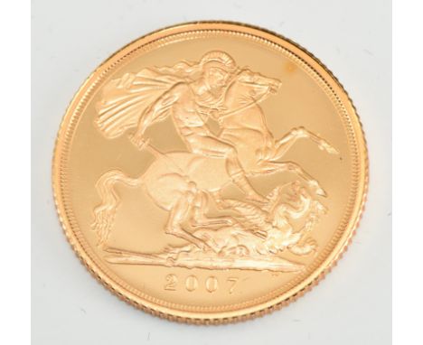 2007&nbsp;Elizabeth II gold full sovereign
