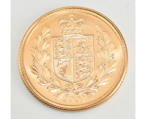 2002 Elizabeth II gold full sovereign
