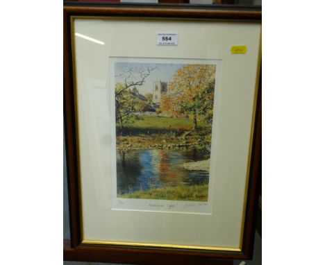 LIMITED EDITION SIGNED GRAHAM CARVER PRINT 'AUTUMNAL LIGHT' 49/500 11.25" X 7.5"