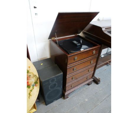 PHILIPS HIFI IN HIFI UNIT WITH SPEAKERS INCLUDES AUTOMATIC TURNTABLE, DIGITAL TUNER, INTEGRATED STEREO AMPLIFIER, CASSETTE DE