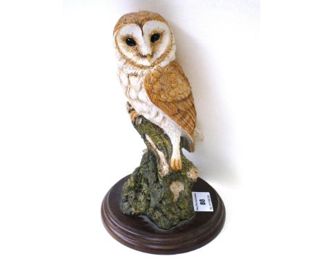K. SHERWIN ROYAL COUNTRY ARTISTS BARN OWL FIGURE H: 8.5"