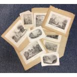 A collection of prints depicting Exeter etc.