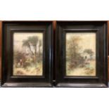 THOMAS DINGLE: (British, 1844 - 1919): A pair of framed and glazed watercolours.