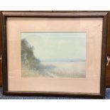 JOHN WHITE: (British, 1851 - 1933): A framed and glazed watercolour depicting a cornfield.