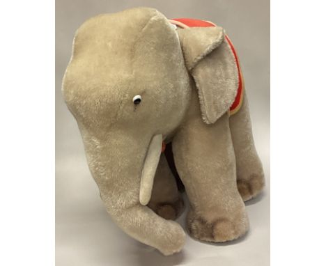 STEIFF: An unusual figure of an elephant in standing position. Est. £100 - £150.