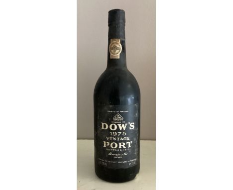 A 75cl bottle of Dow's 1975 Vintage Port. 