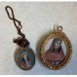 Two oval Indian miniatures.