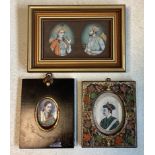 Three Indian miniatures.