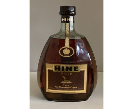 A 100cl bottle of Hine VSOP Vieille Fine Champagne Cognac.