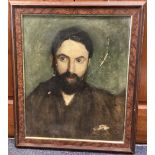 FRENCH SCHOOL: A framed late 18th / early 20th Century oil on canvas depicting a portrait of a man.