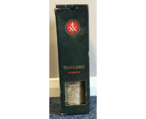 An extremely rare boxed 75cl bottle of Taylors Late Bottled Vintage Port 1965. 