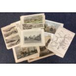 A collection of prints depicting Exeter.