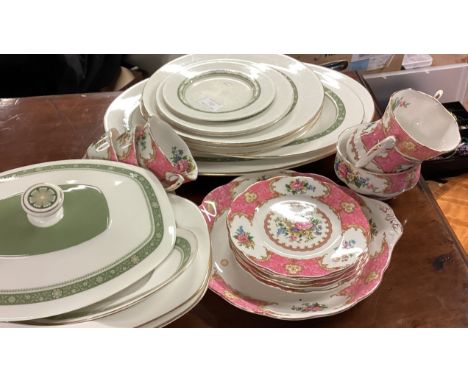 A Royal Doulton part dinner service together with a Royal Albert Lady Carlyle part tea service. Est. £10 - £20.