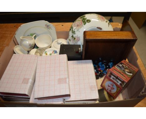 A collectors' lot comprising decorative ceramics and teaware to include J & G Meakin, a Royal Doulton underglaze 'Indestructi