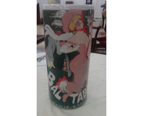 A Nouveau print style ceramic umbrella stand