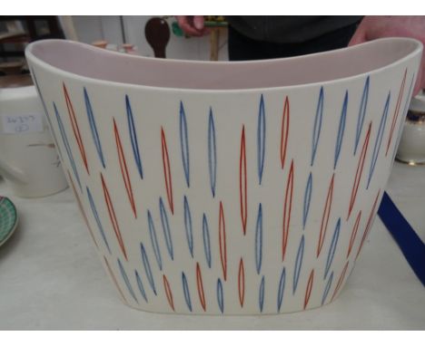 A Poole pottery freeform vase (A/F)
