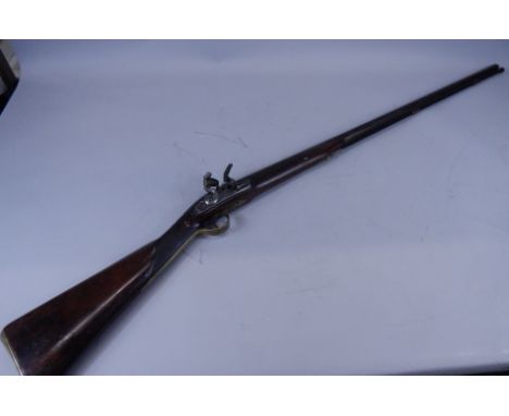 A muzzle loading single barrel shot gun, by R Whitehouse, with walnut stock etc, 130cm long.