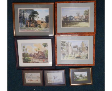 Various pictures and prints, to include works signed Brian Beeden, R. Henry, Rex Brumpton etc.