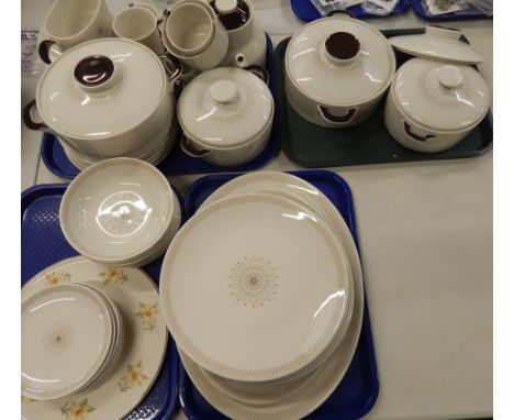 A Royal Doulton Morning Star part dinner service, to include oval meat plates, other serving plates, dinner plates, bowls, li