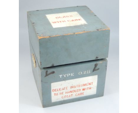 A World War II aviation compass, reference number CA/890, number 29693E, the painted box stamped type 0.2B, believed to be fr