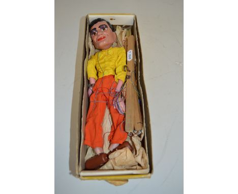 A BOXED PELHAM PUPPET, 1961 Mike Mercury in Supercar, box worn but complete with Supermarionation label