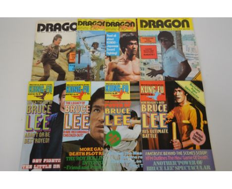 A COLLECTION OF MARTIAL ART MAGAZINES FROM THE 1970'S, including Dragon and Kung Fu together with various press cuttings feat