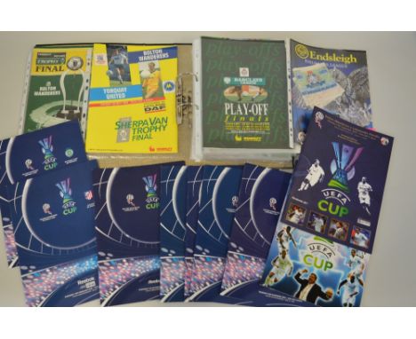 A COLLECTION OF FOOTBALL PROGRAMMES CONCERNING BOLTON WANDERERS F. C., The collection contains programmes from the Club in th