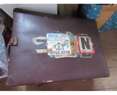 A case containing a quantity of Action Man figures and accessories - the boxes are empty