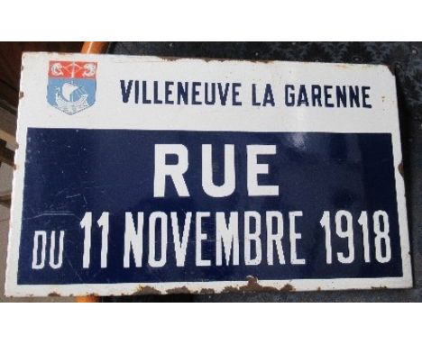 An enamel French street sign, 20ins x 12ins