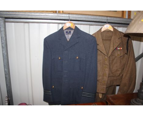 An RAF Officers jacket with Kings Crown buttons