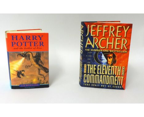 Two books J K Rowling, Harry Potter and The Goblet of Fire First Edition 2000 with dust cover also Jeffrey Archer The Elevent