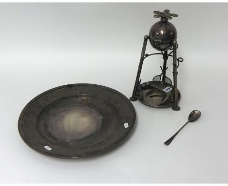 OF TENNIS INTEREST; a novelty electro-plated lemon squeezer, c. 1888, registration number 115901, in the form of tennis ball 